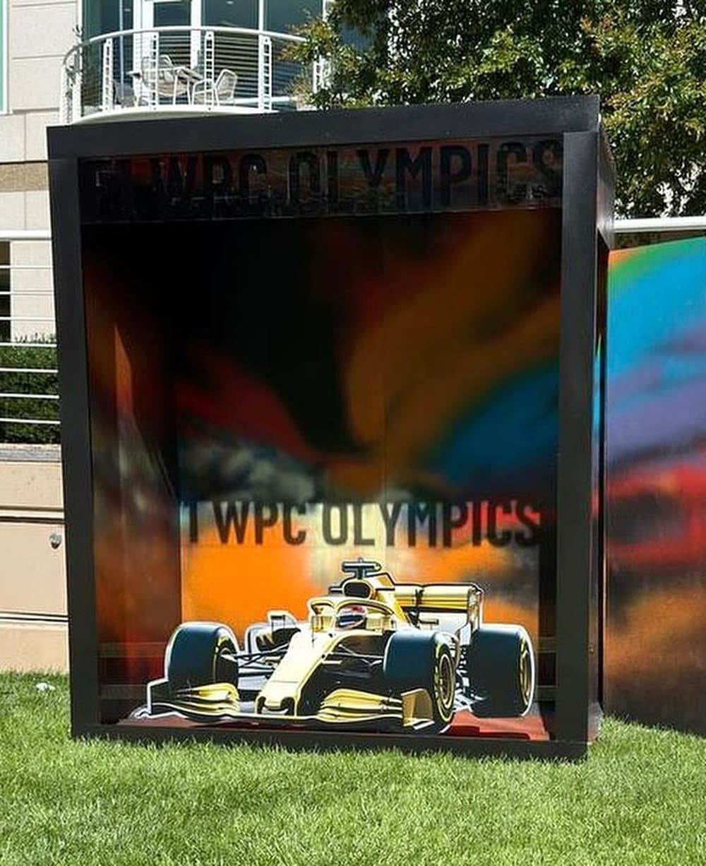 Apple × F1 — Formula 1-inspired scenic installation, view 1